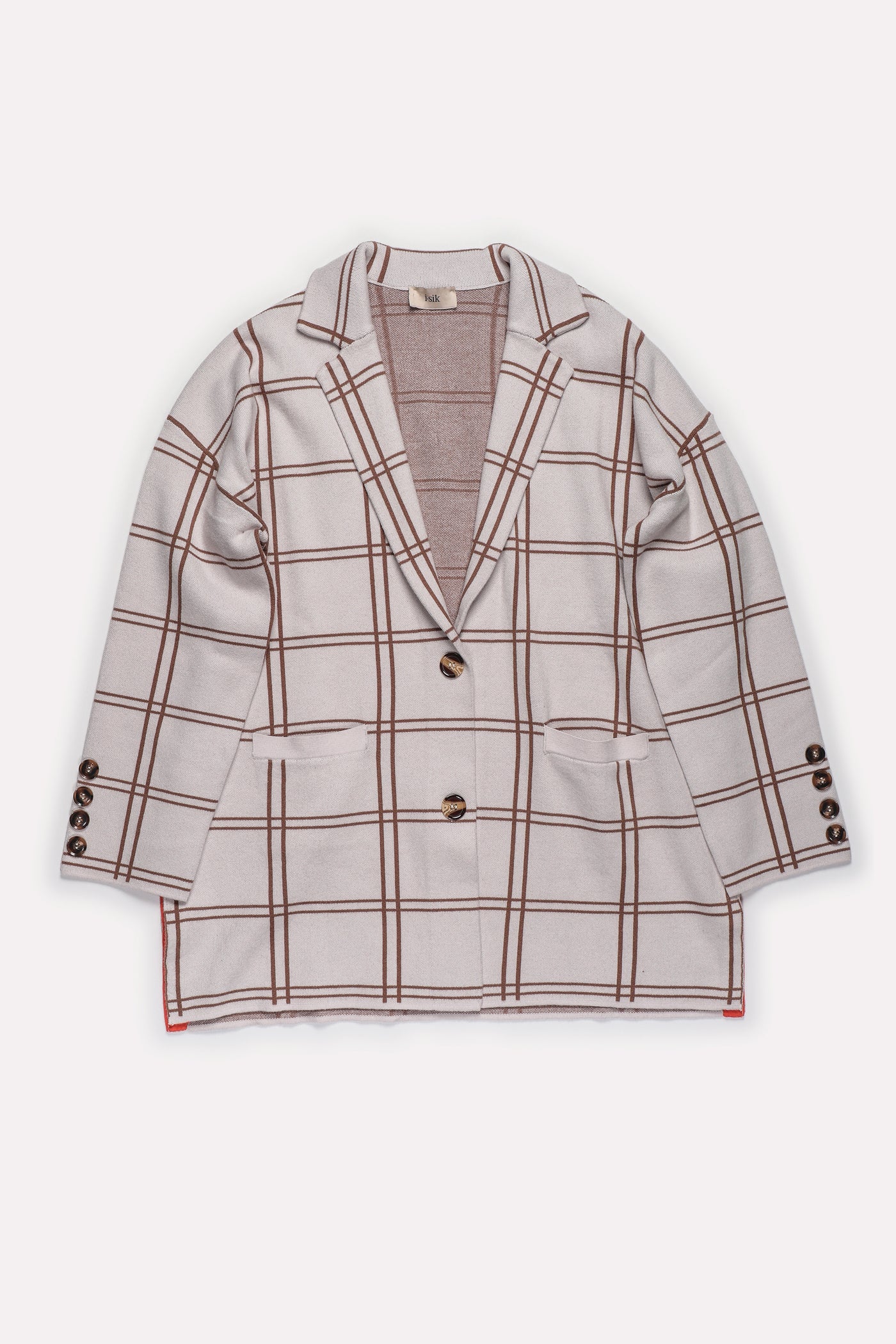 BLAZER MAGLIA OVER QUADRO