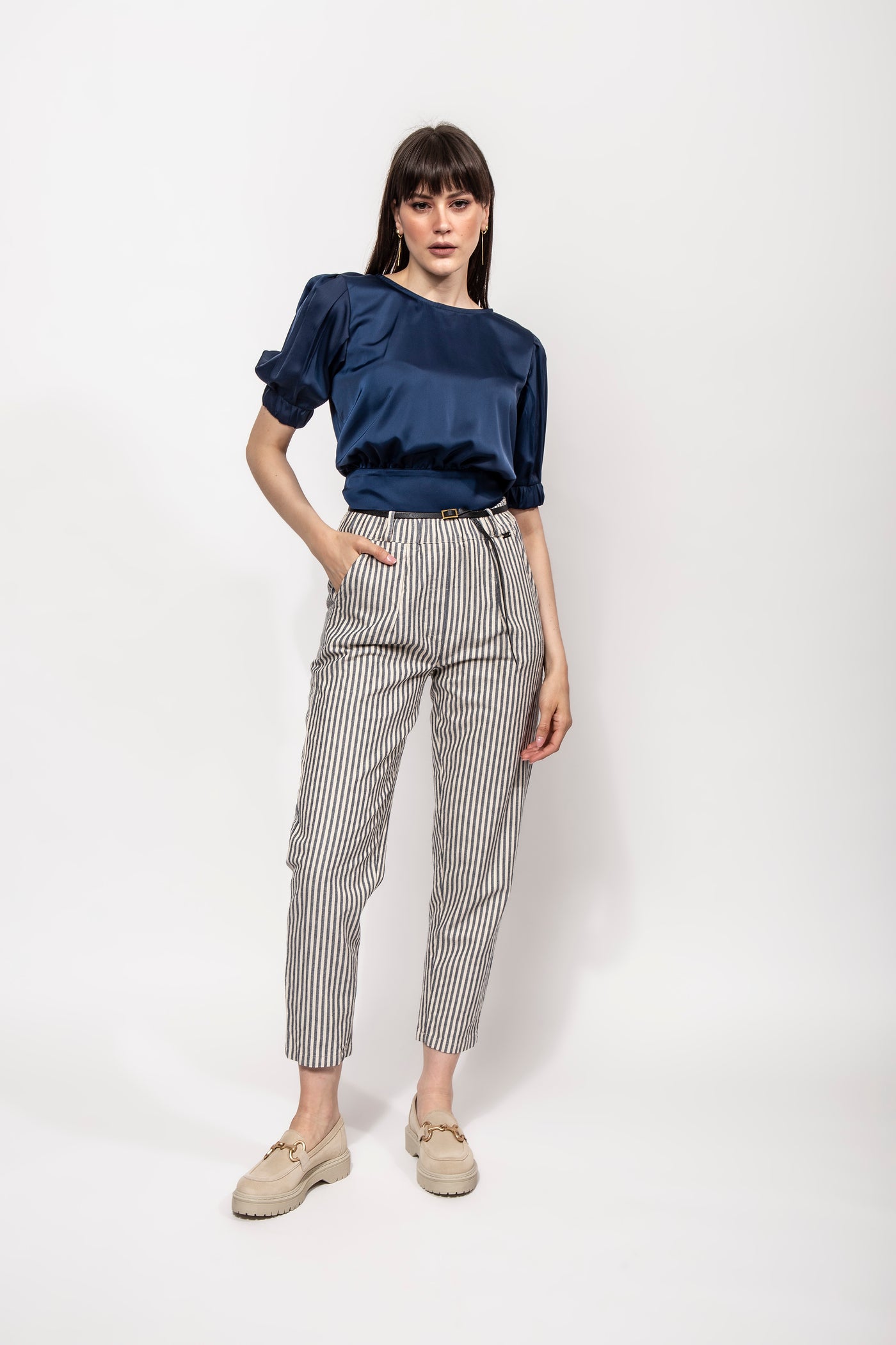 CAMICIA RASO SATIN CROP