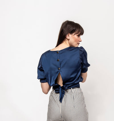 CAMICIA RASO SATIN CROP
