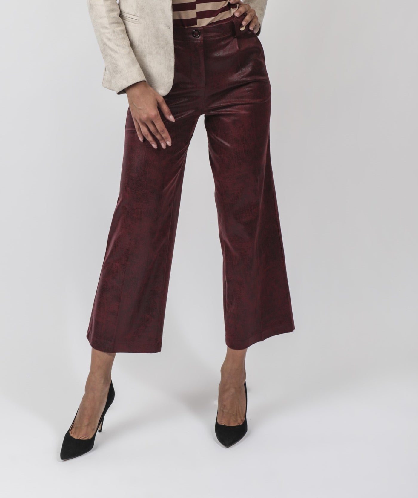 PANTALONE ECOPELLE GAMBA LARGA