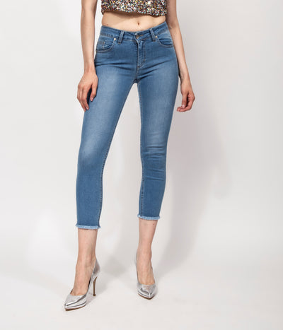 JEANS 5T SLIM FONDO ABRASIONI