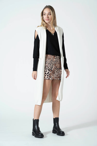 GILET LUNGO VISCOSA