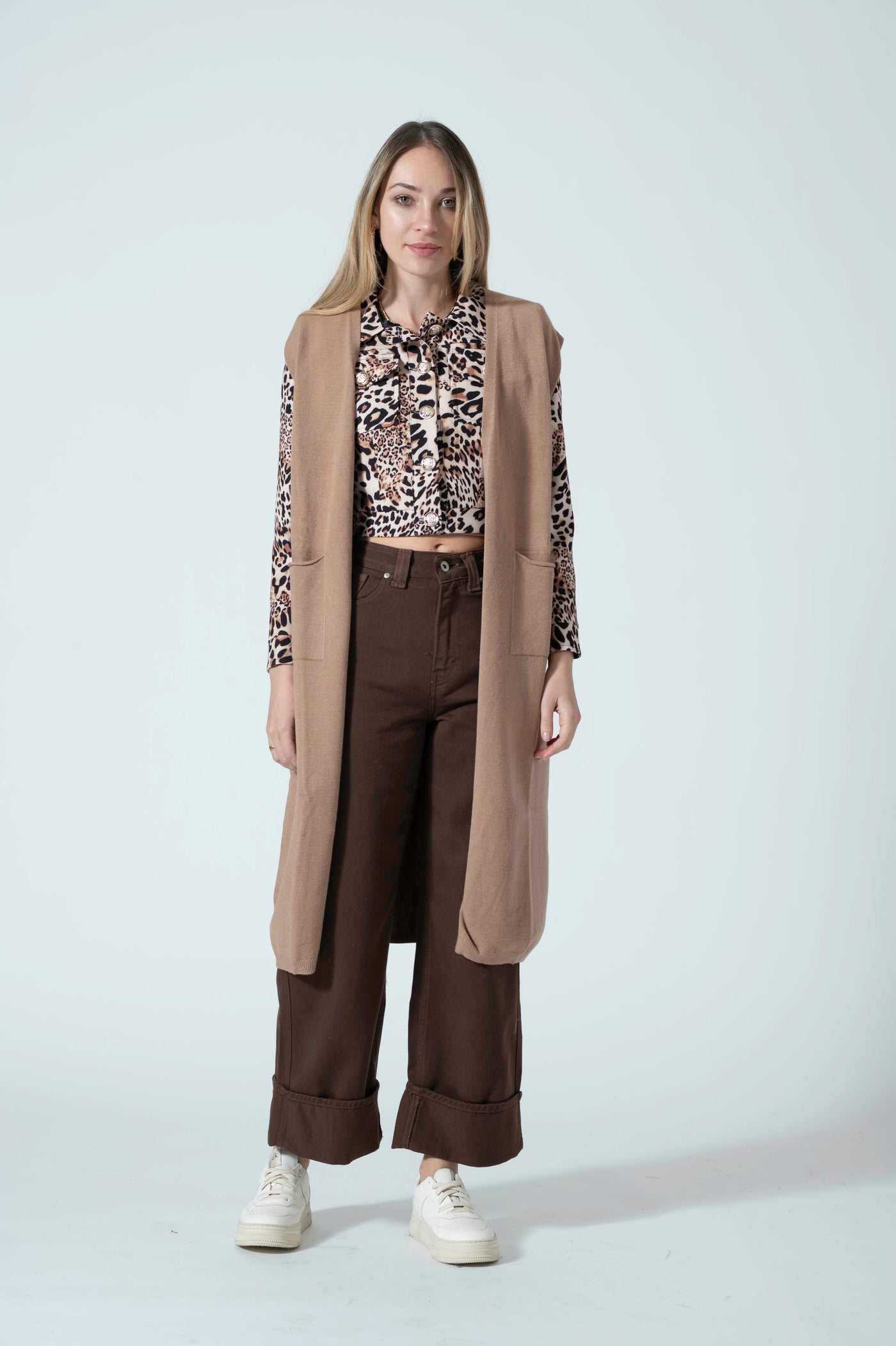 GILET LUNGO VISCOSA