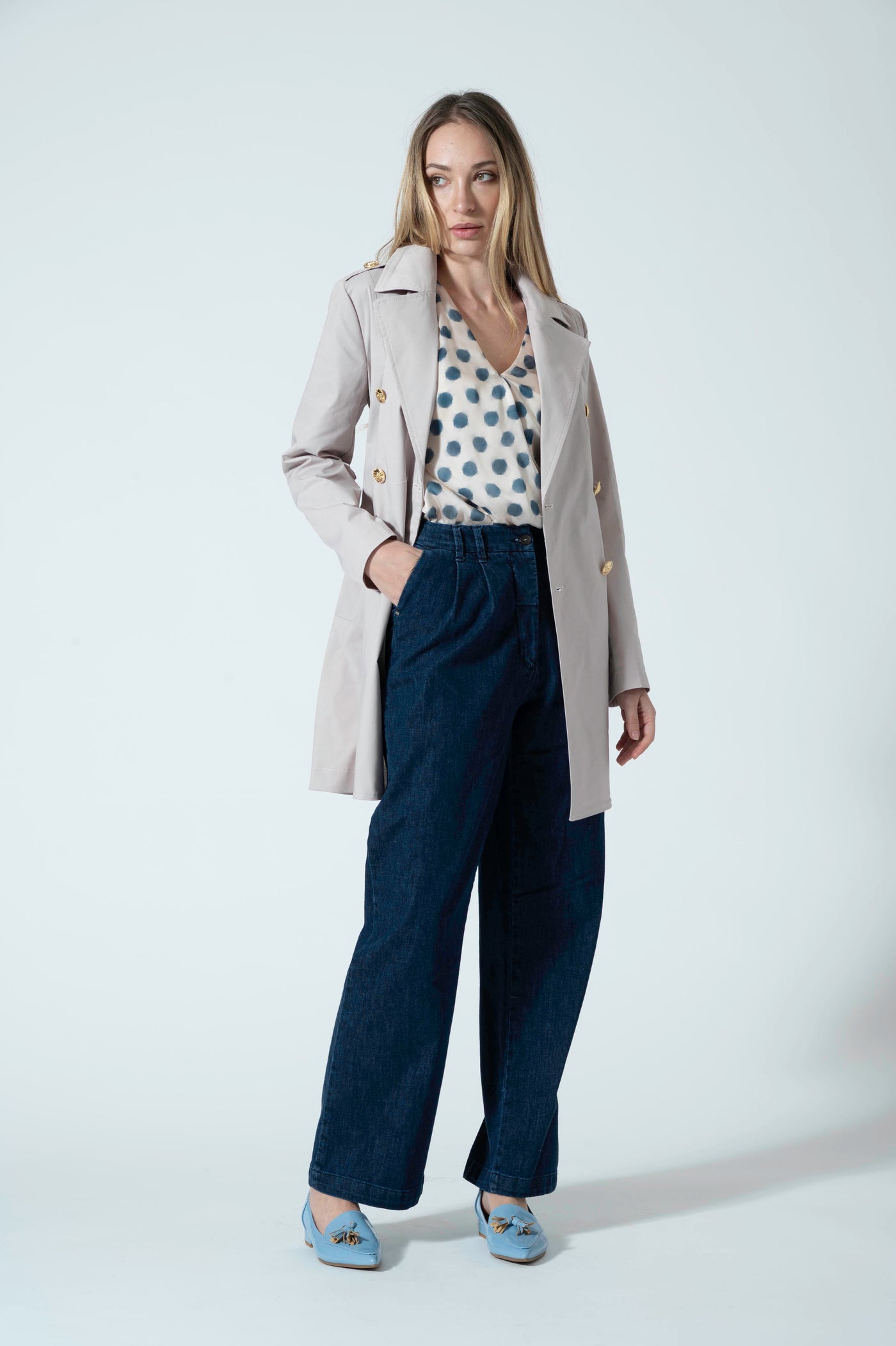 JEANS PINCE PALAZZO