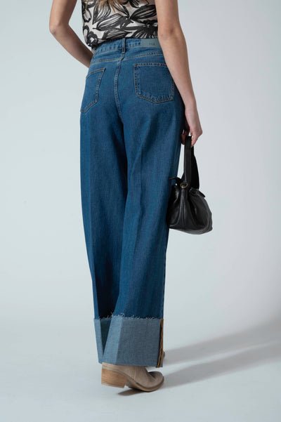 JEANS 5T PALAZZO ROVESCIA