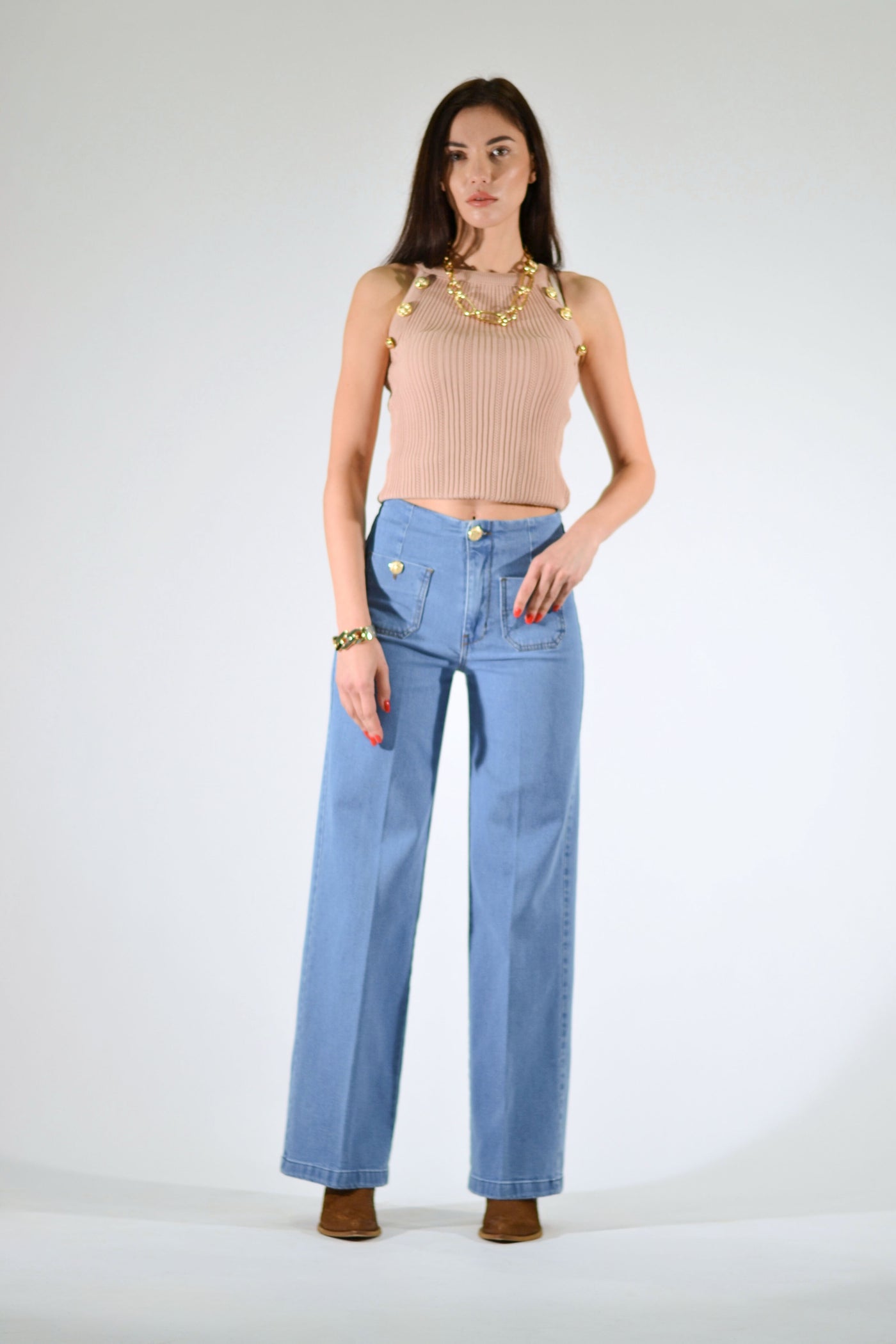 JEANS PALAZZO TOPPA BOTT. GIOI