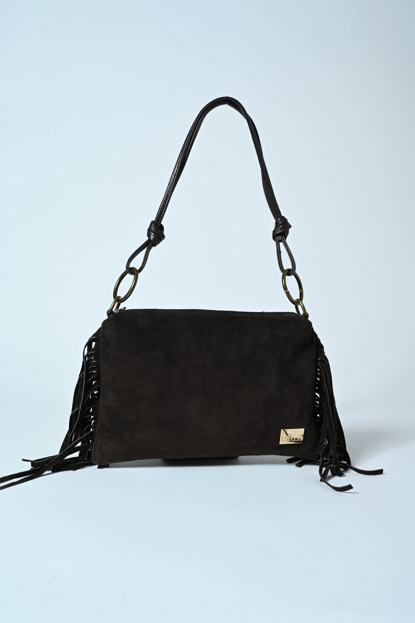 POCHETTE VERA PELLE CAM FRANGE