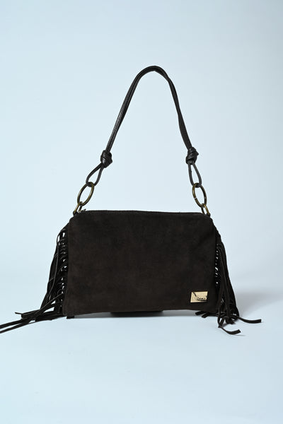 POCHETTE VERA PELLE CAM FRANGE