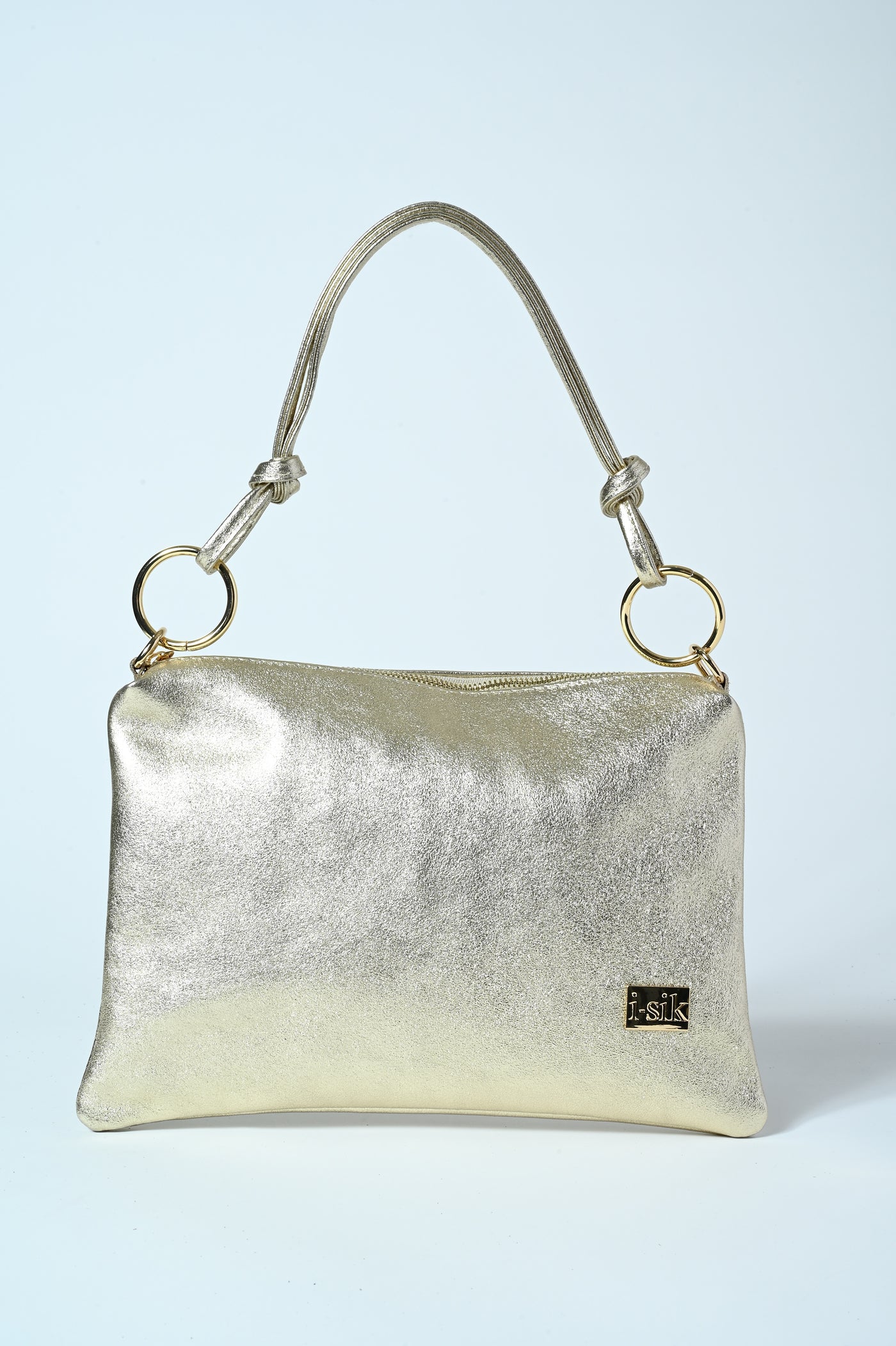POCHETTE VERA PELLE GLITTER