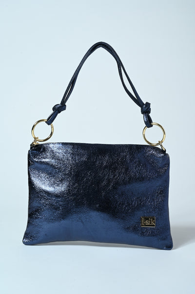 POCHETTE VERA PELLE GLITTER