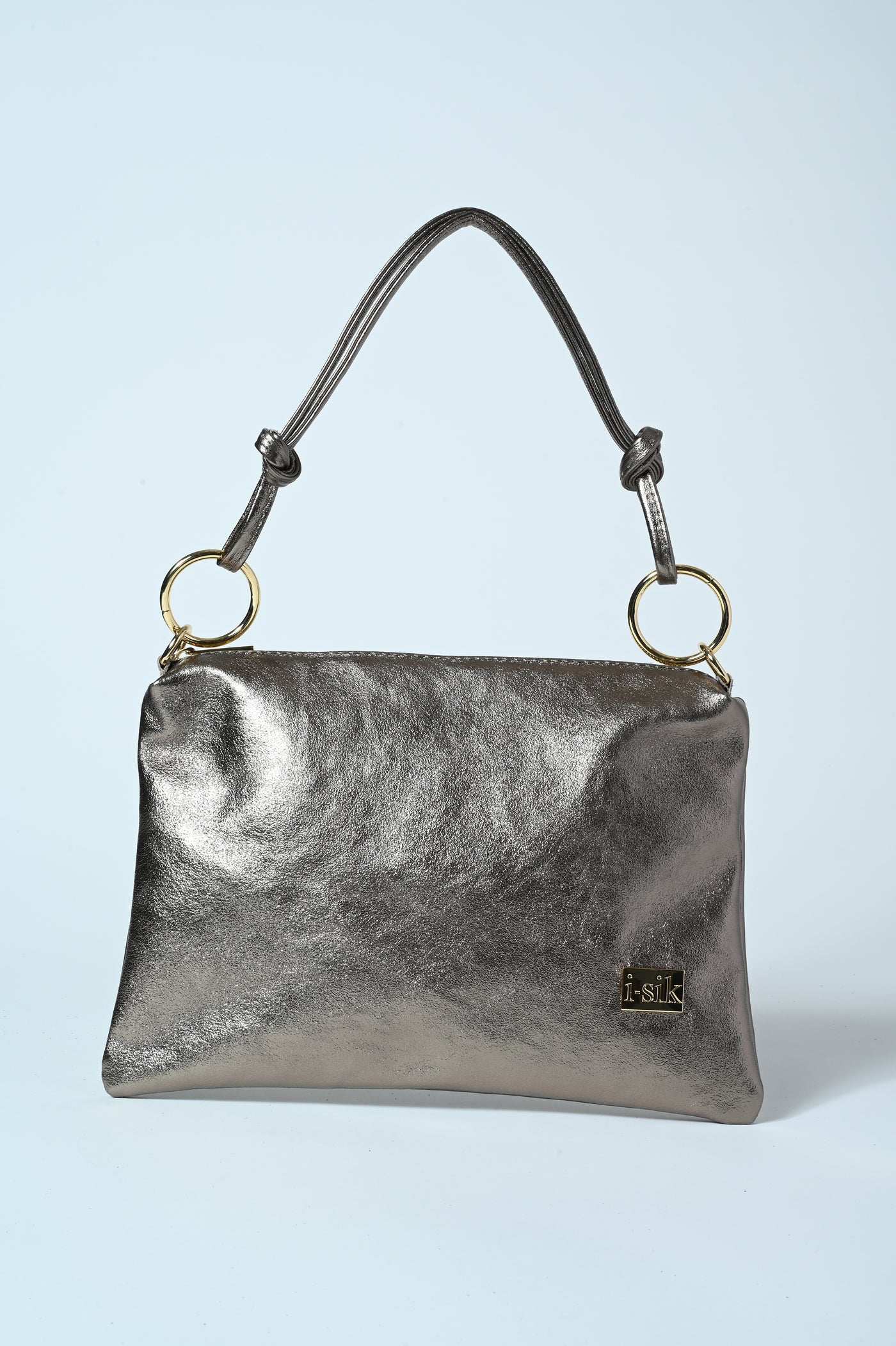 POCHETTE VERA PELLE GLITTER
