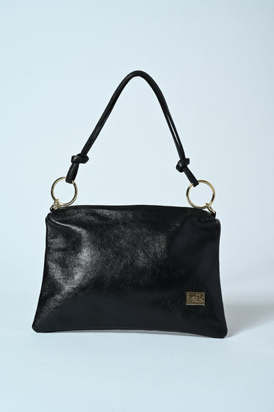 POCHETTE VERA PELLE GLITTER