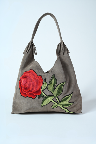 HOBO BAG VERA PELLE ROSA RE-LO