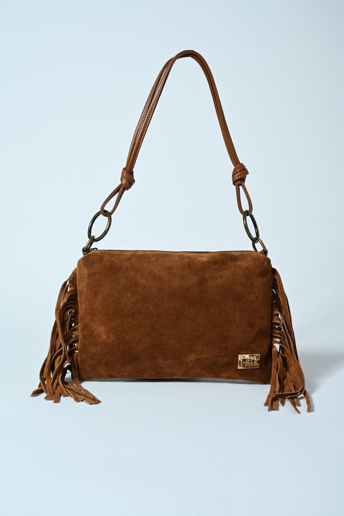 POCHETTE VERA PELLE CAM FRANGE