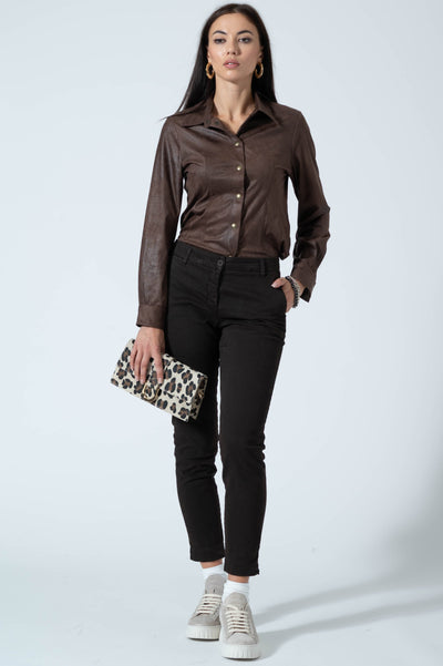 BORSA MIDI ANIMALIER VERA PELL