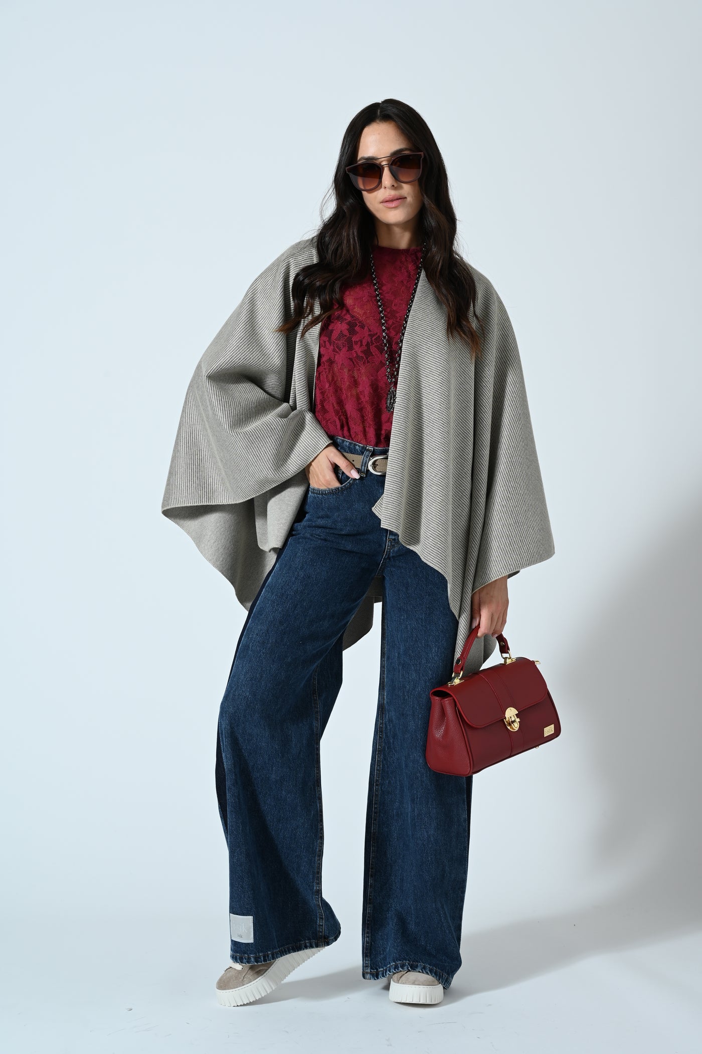 JEANS WIDE LEG BANDA
