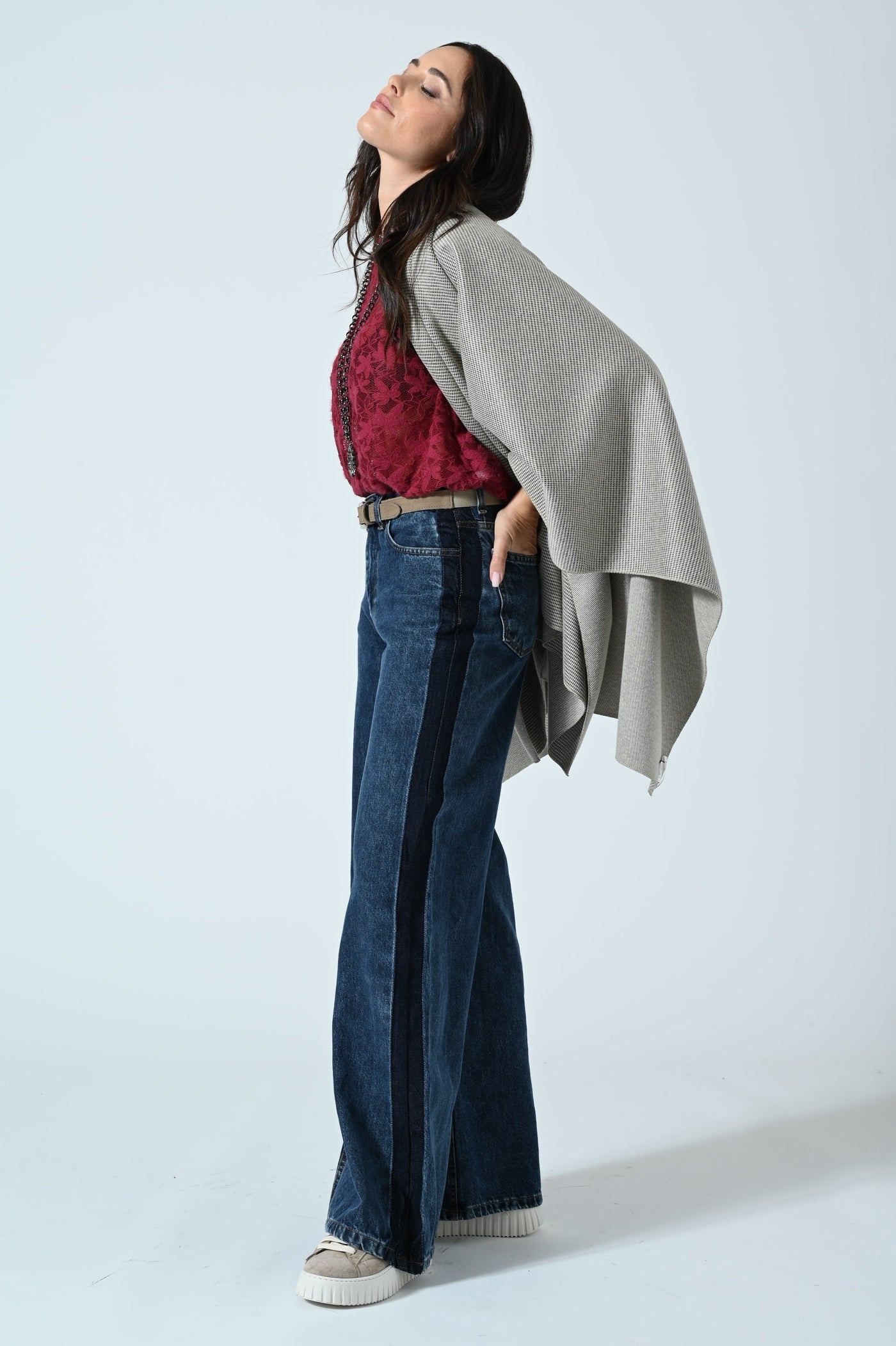 JEANS WIDE LEG BANDA