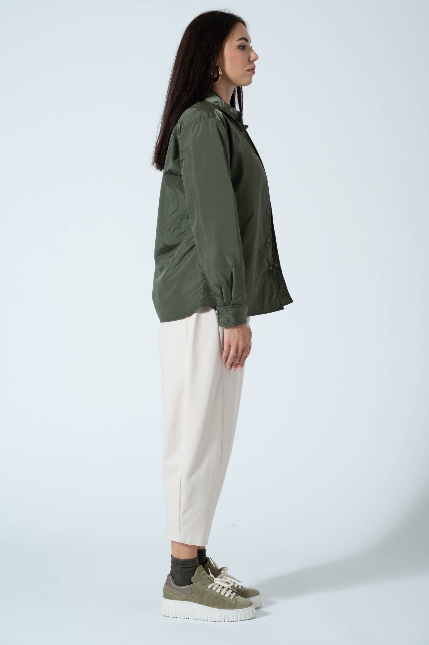 FIELD JACKET NYLON BOTTONI