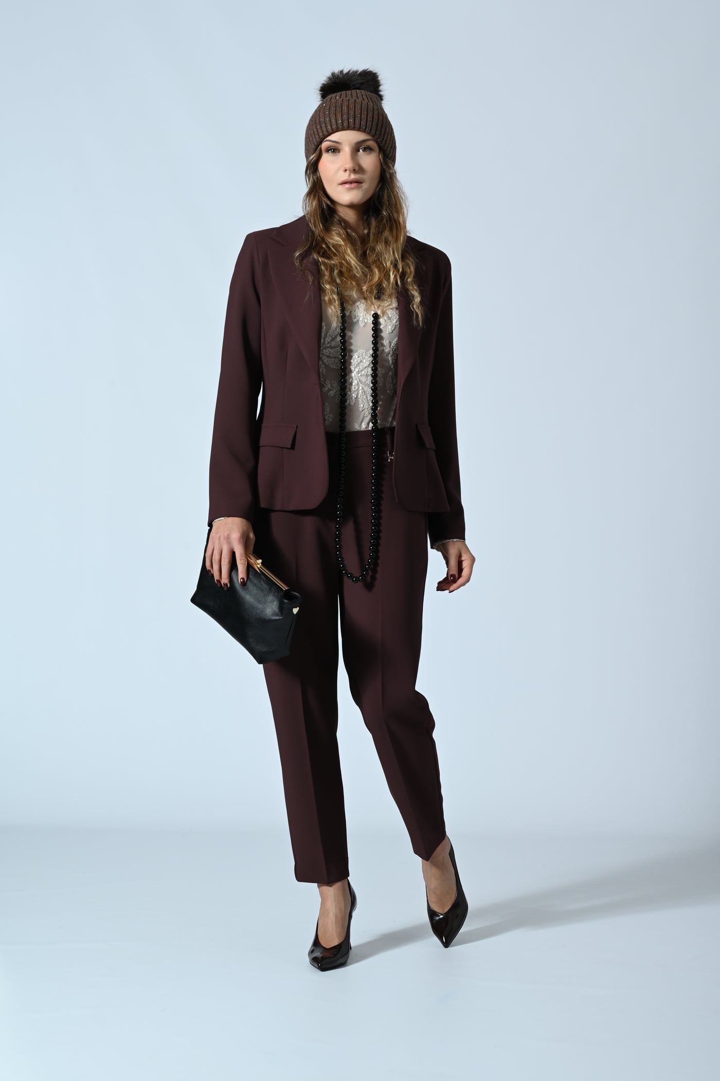 PANTALONI CHINO CREPE