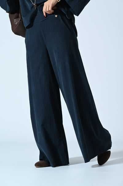 PANTALONI A PALAZZO IN VELLUTO