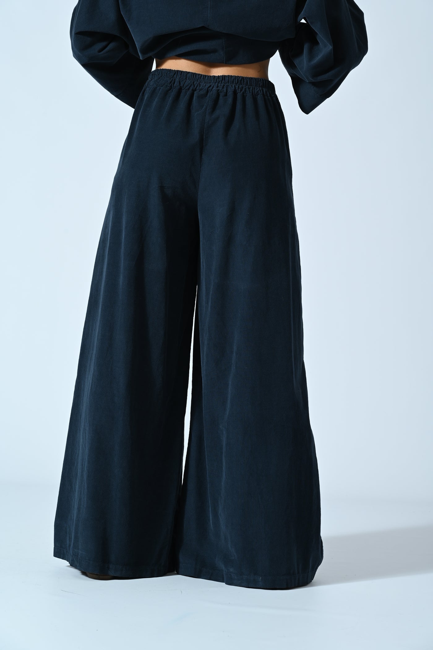 PANTALONI A PALAZZO IN VELLUTO