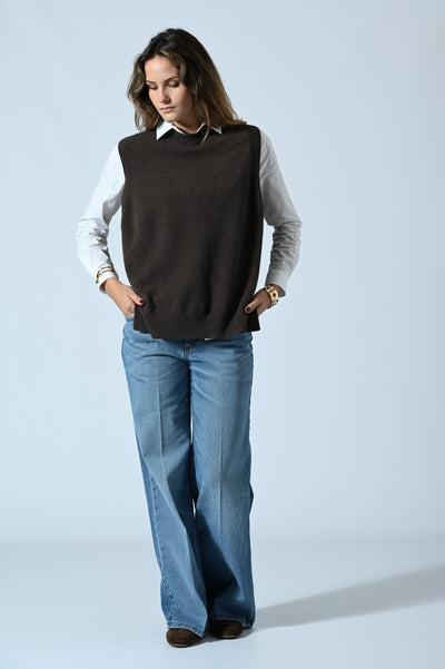 JEANS A PALAZZO 5 TASCHE