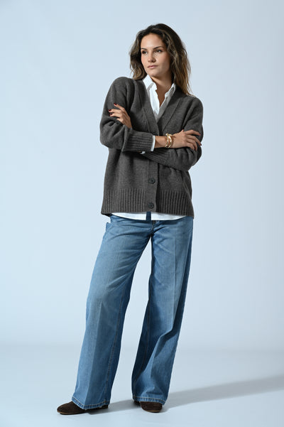 JEANS A PALAZZO 5 TASCHE