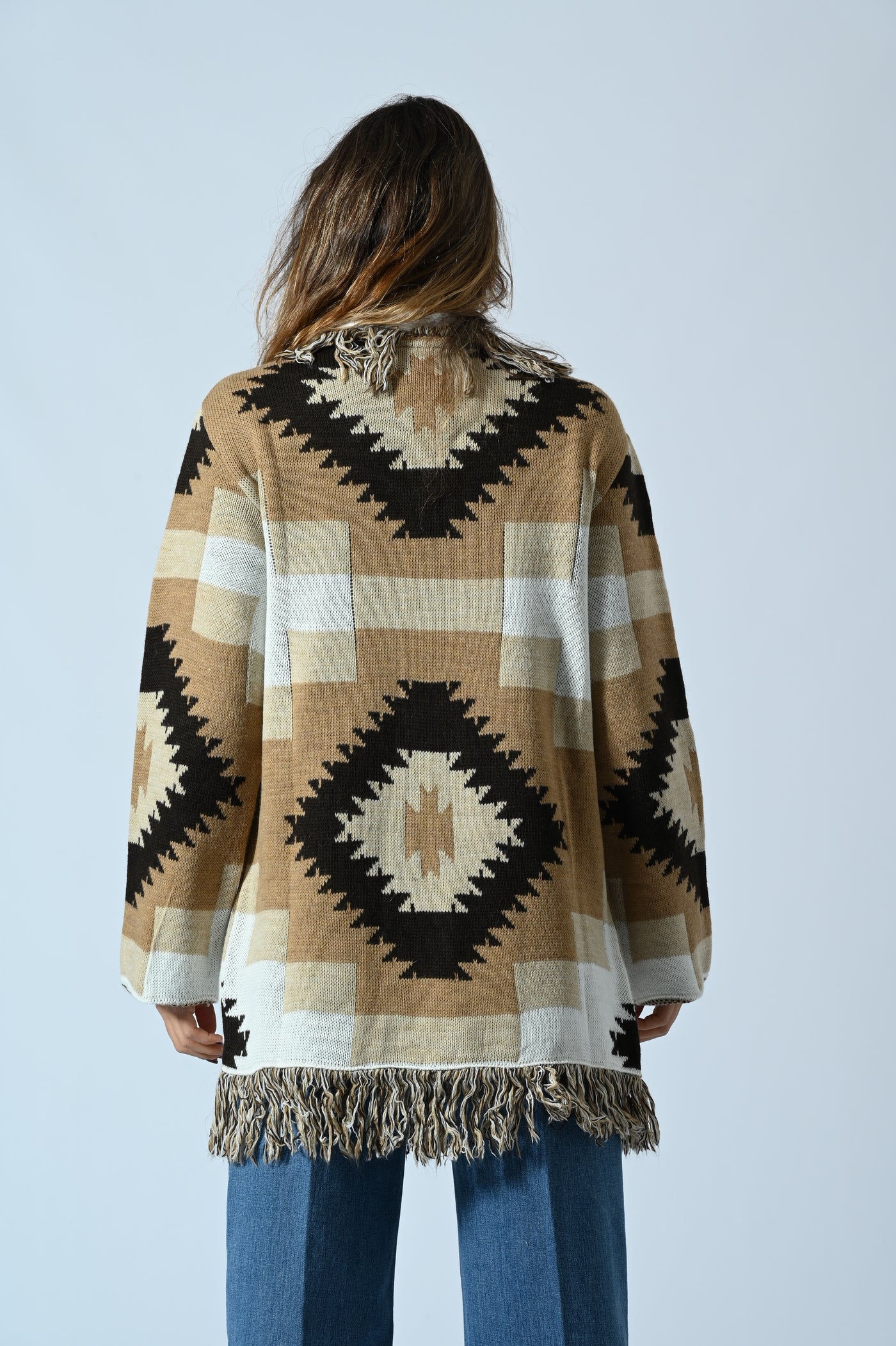 CARDIGAN ETNICO FRANGE