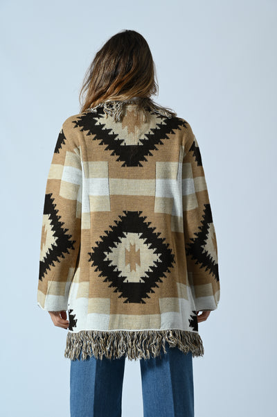 CARDIGAN ETNICO FRANGE