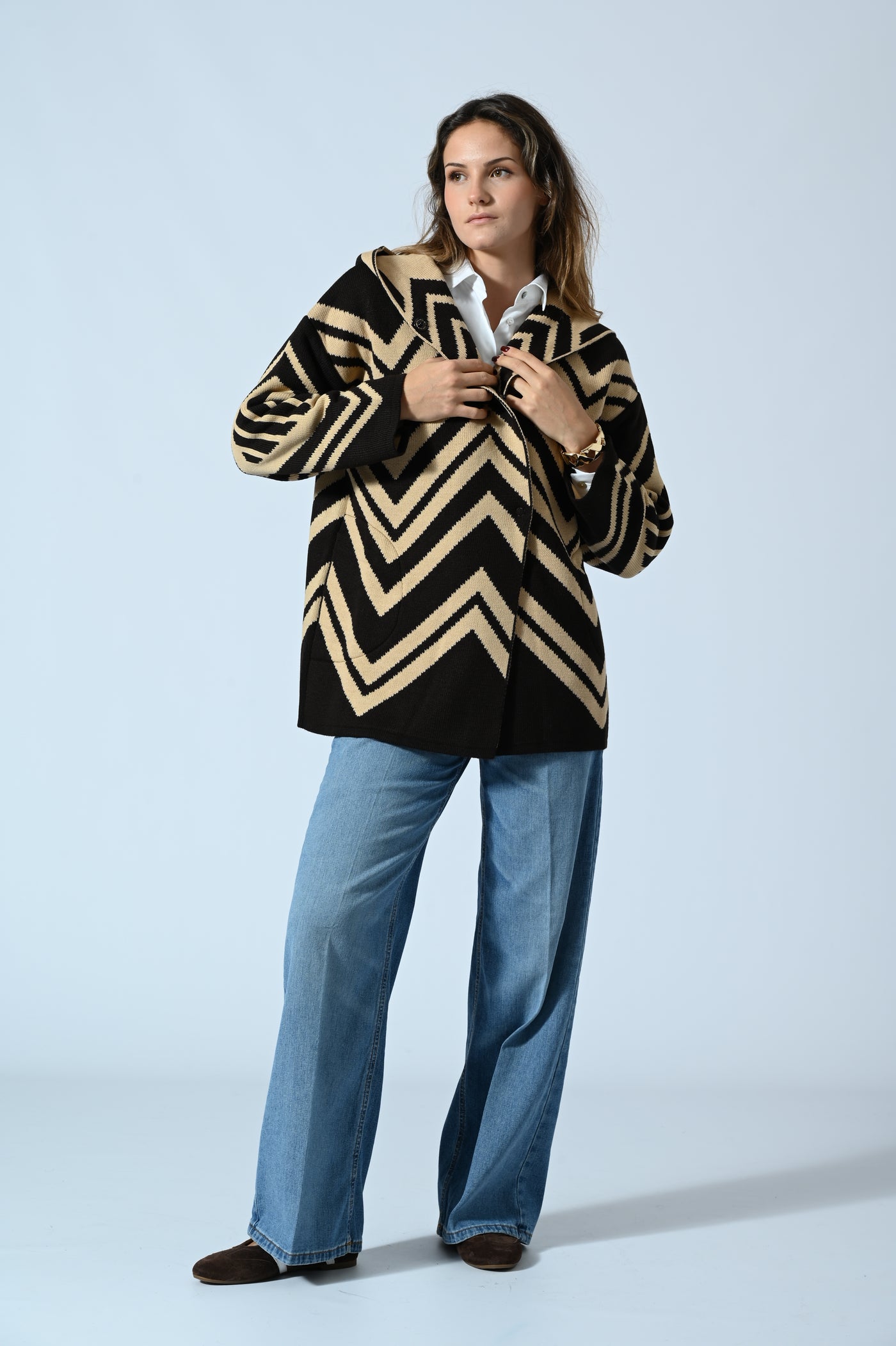 CAPPOTTO CORTO IN MAGLIA