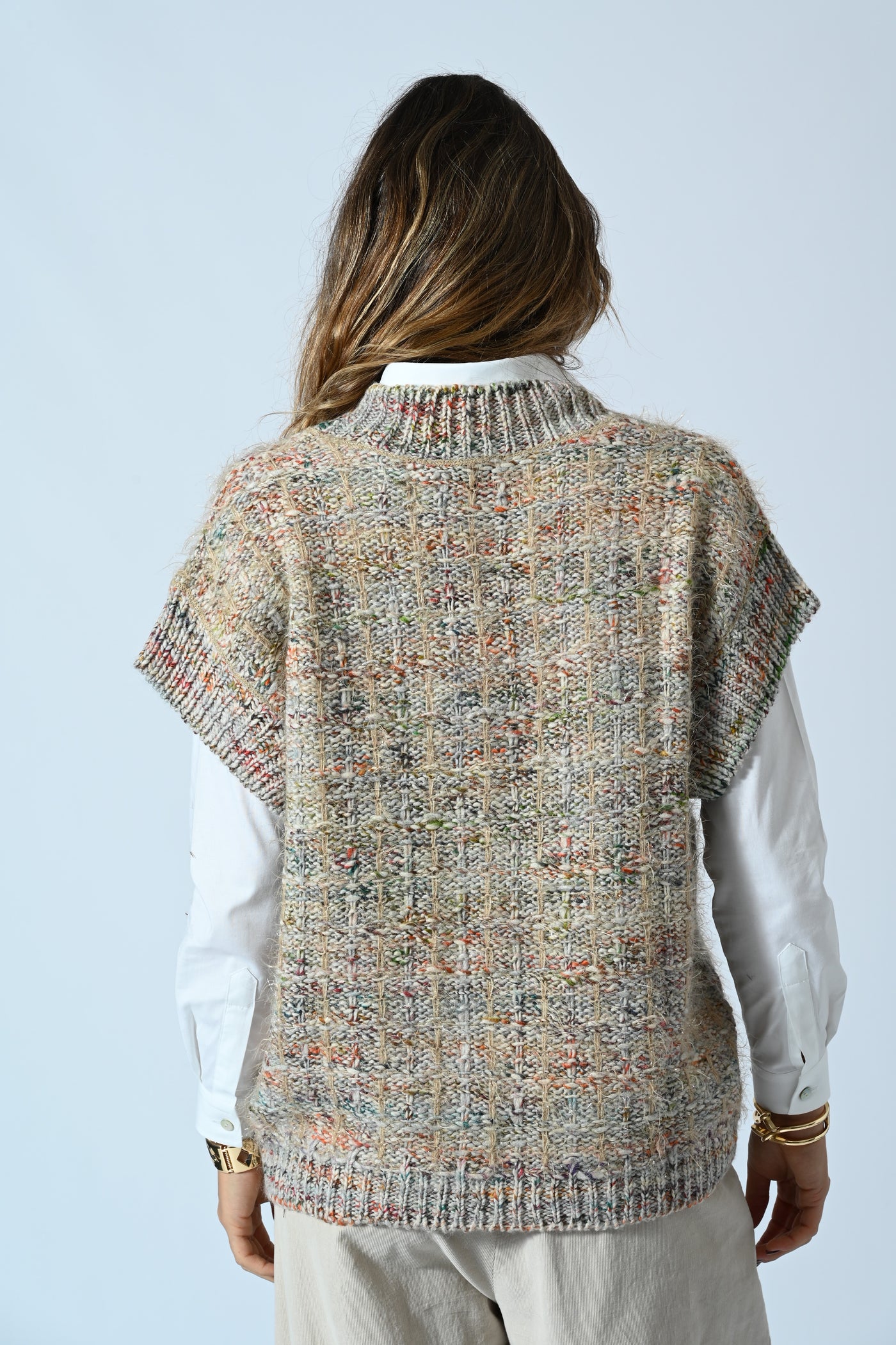GILET MELANGE LUREX