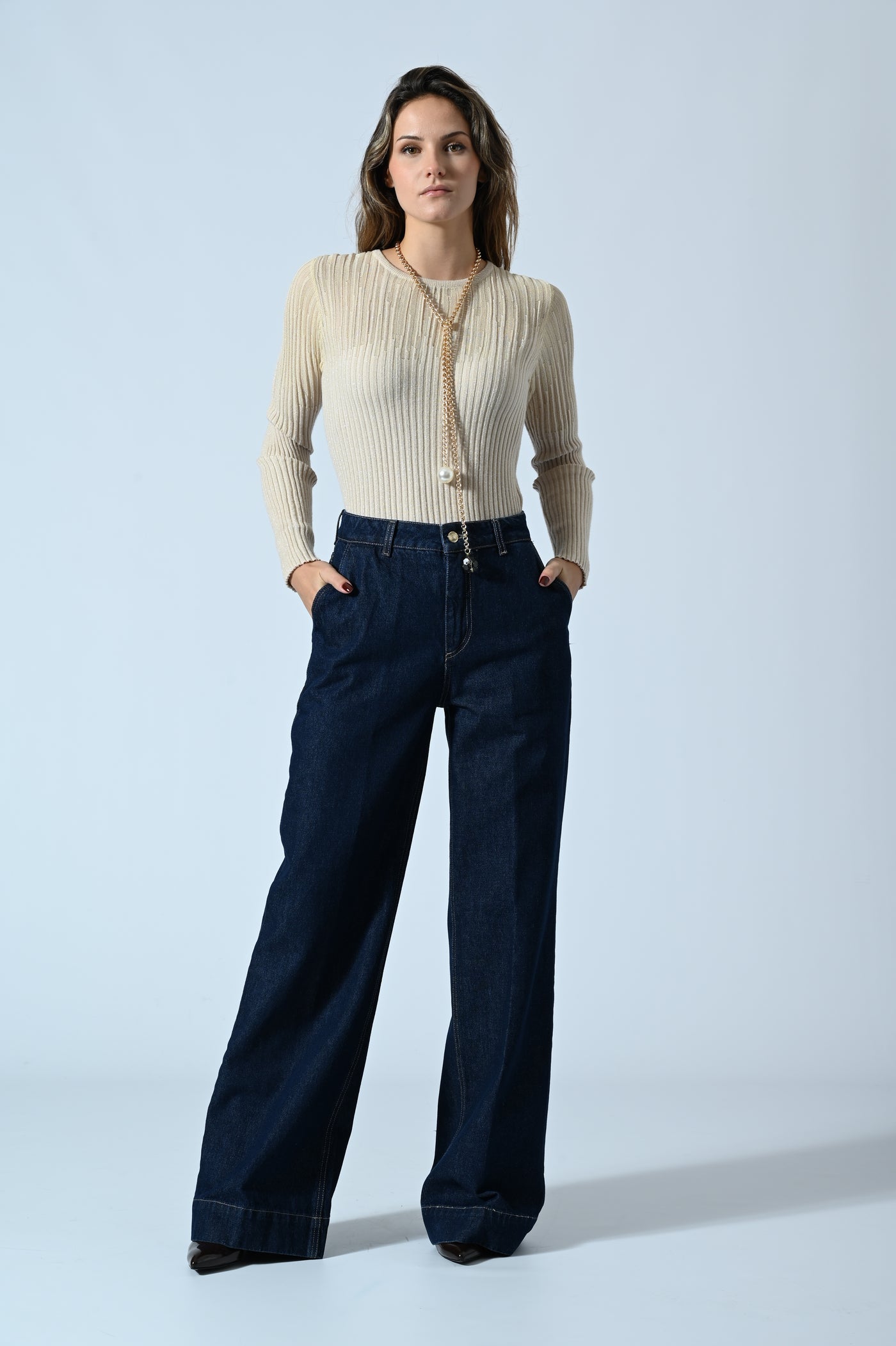 MAGLIA COSTINE JACQUARD LUREX