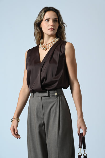 PANTALONI A PALAZZO IN MANO LANA