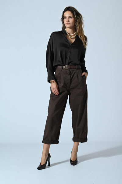 PANTALONE BAGGY IN COTONE