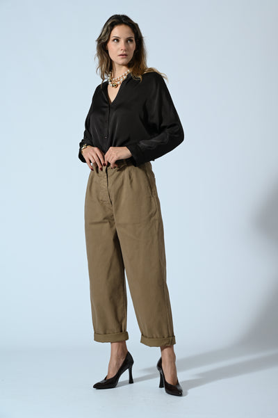 PANTALONE BAGGY IN COTONE