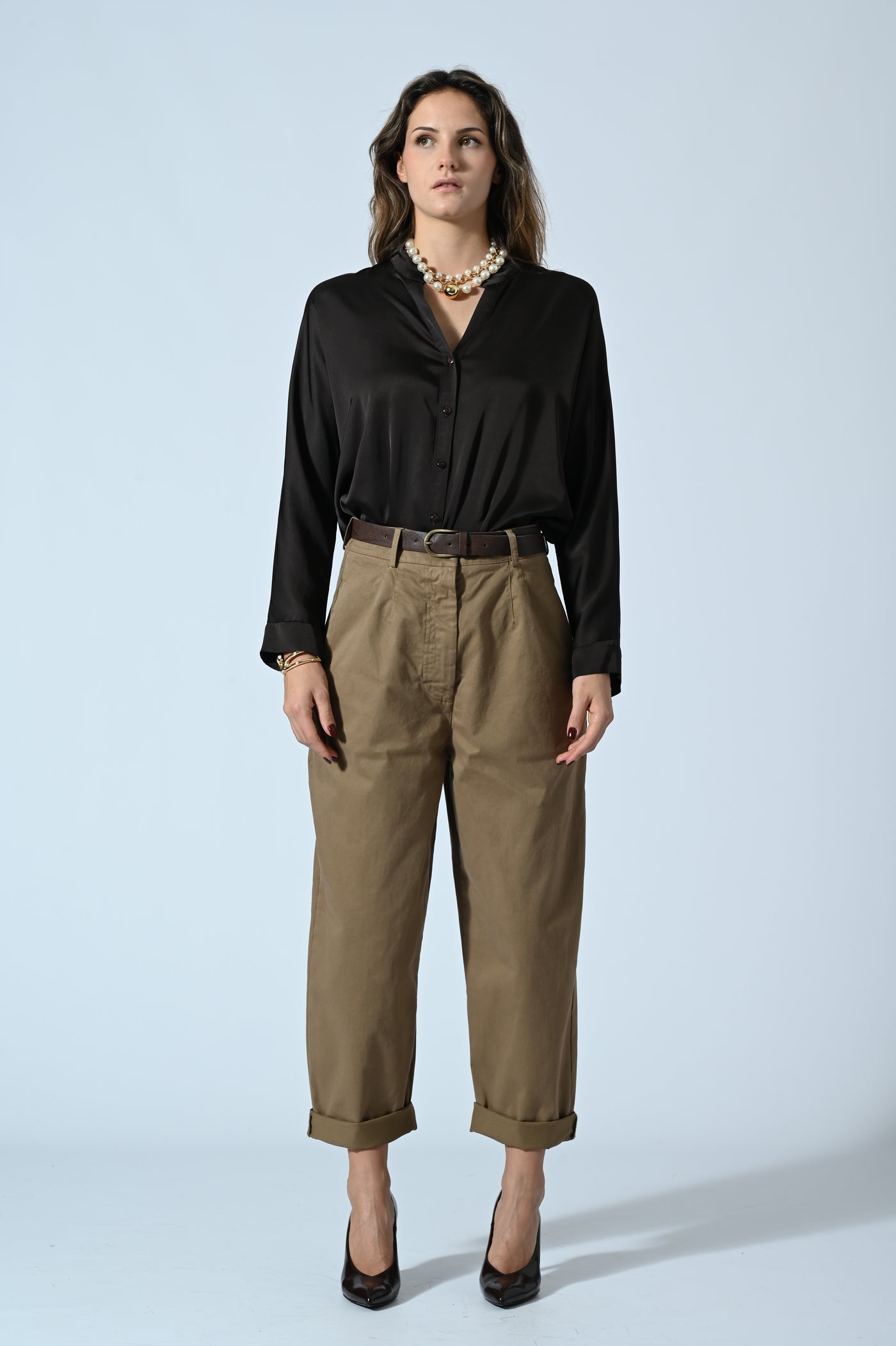 PANTALONE BAGGY IN COTONE