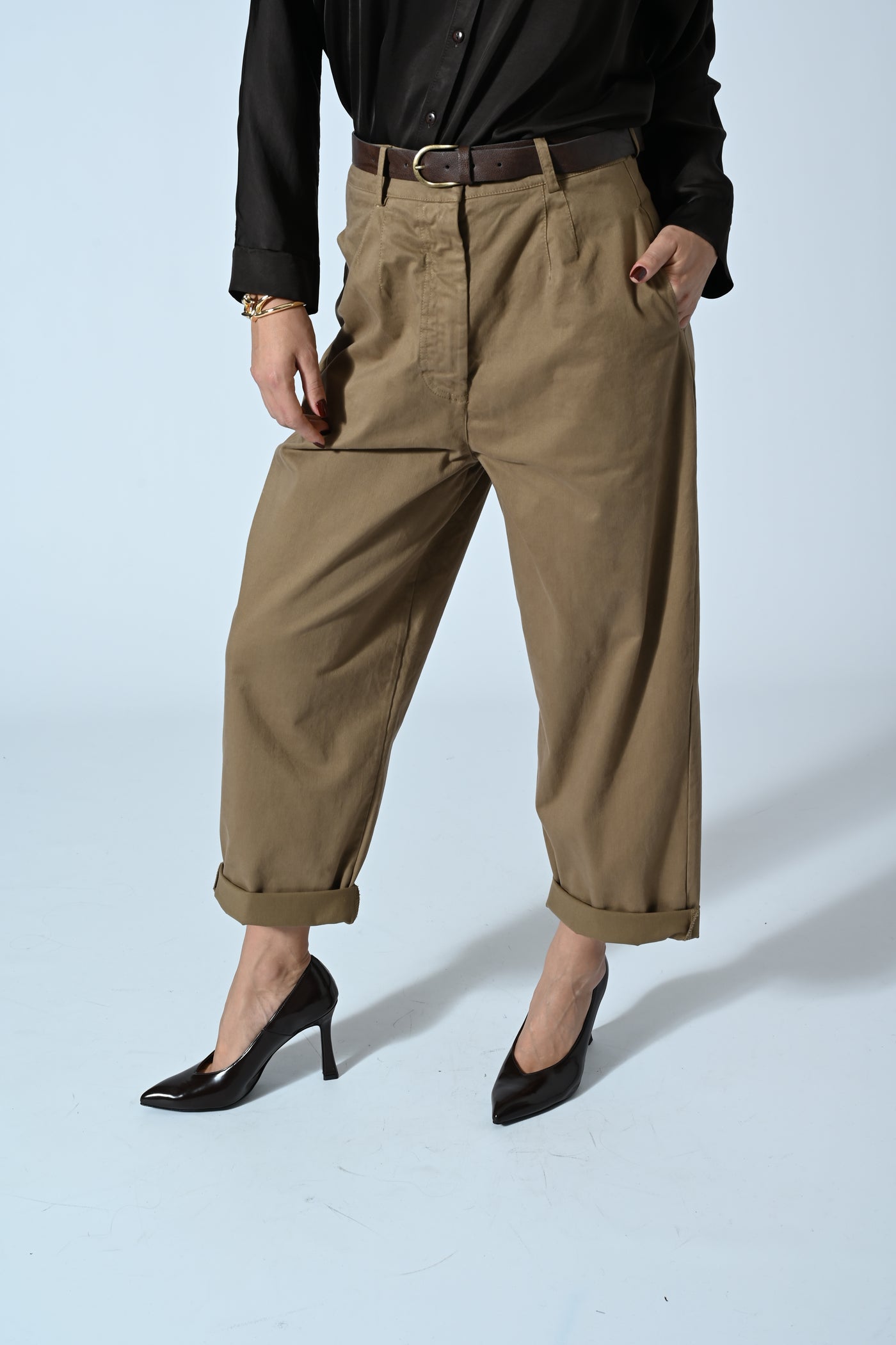 PANTALONE BAGGY IN COTONE
