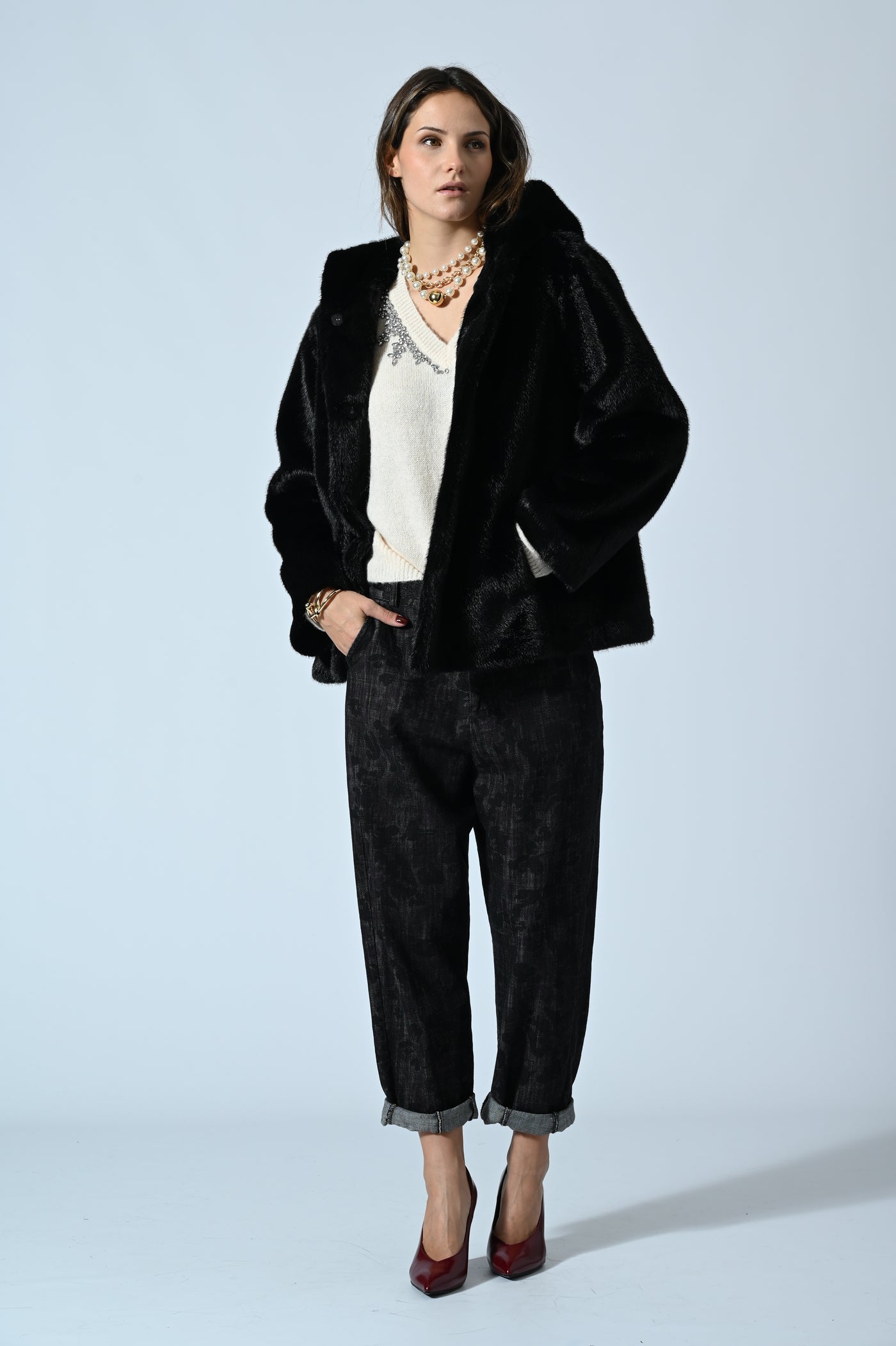 JEANS FIT BALLOON FANTASIA FIORE