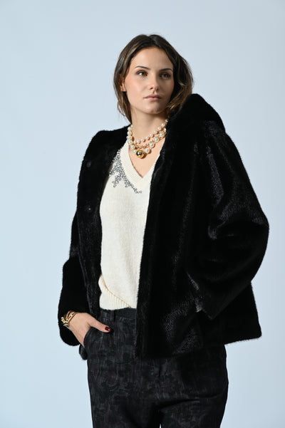 ECOPELLICCIA CON CAPPUCCIO