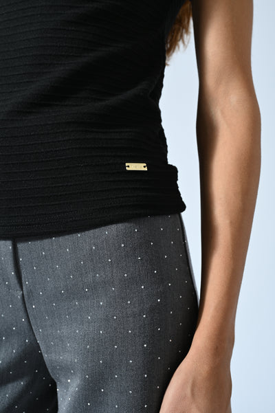 LUPETTO TESSUTO OTTOMAN MEZZE MANICHE