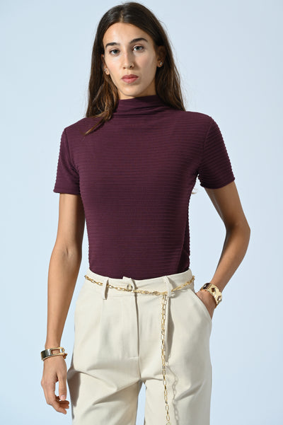 LUPETTO TESSUTO OTTOMAN MEZZE MANICHE