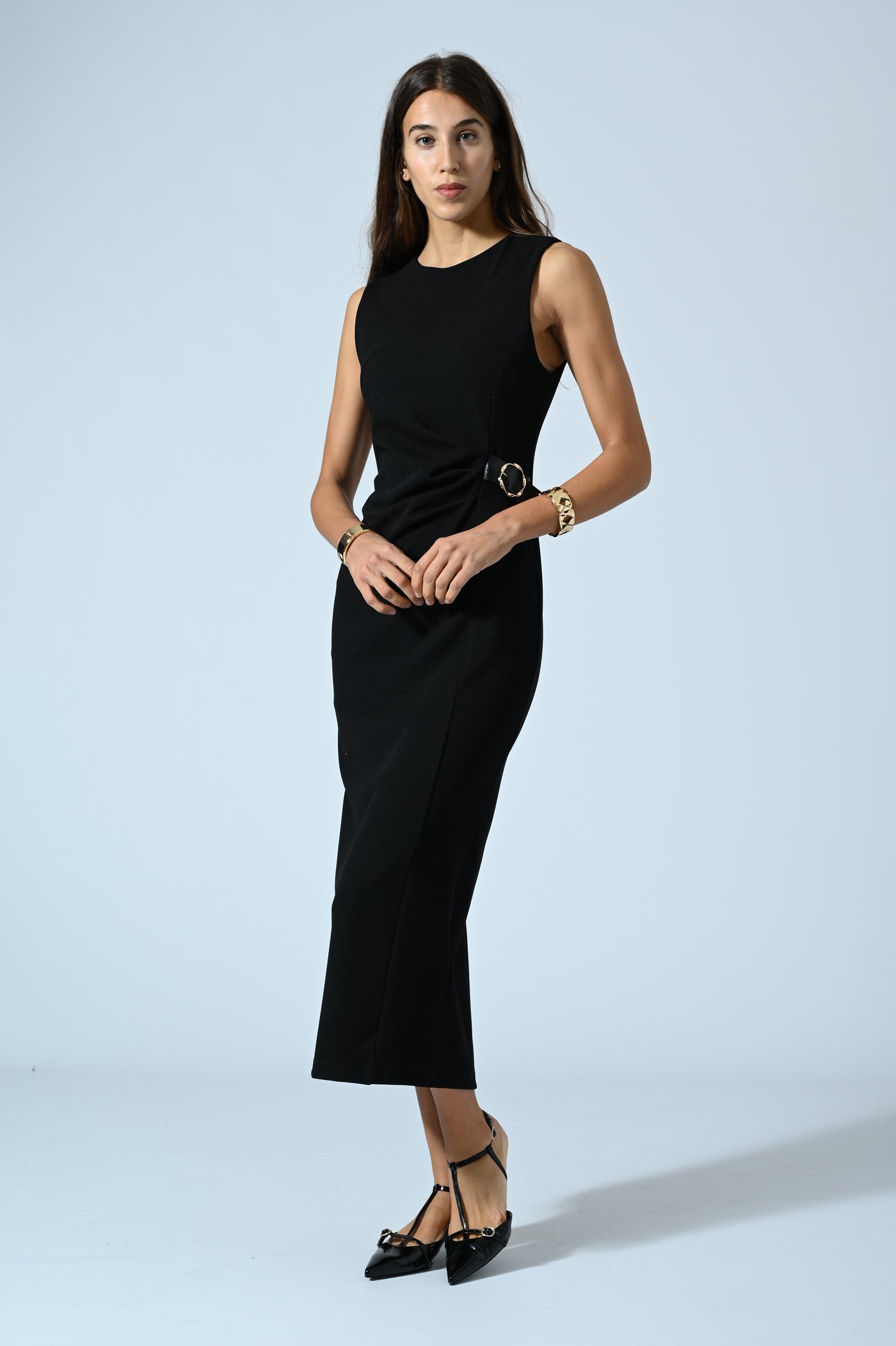 ABITO LUNGO SMANICATO