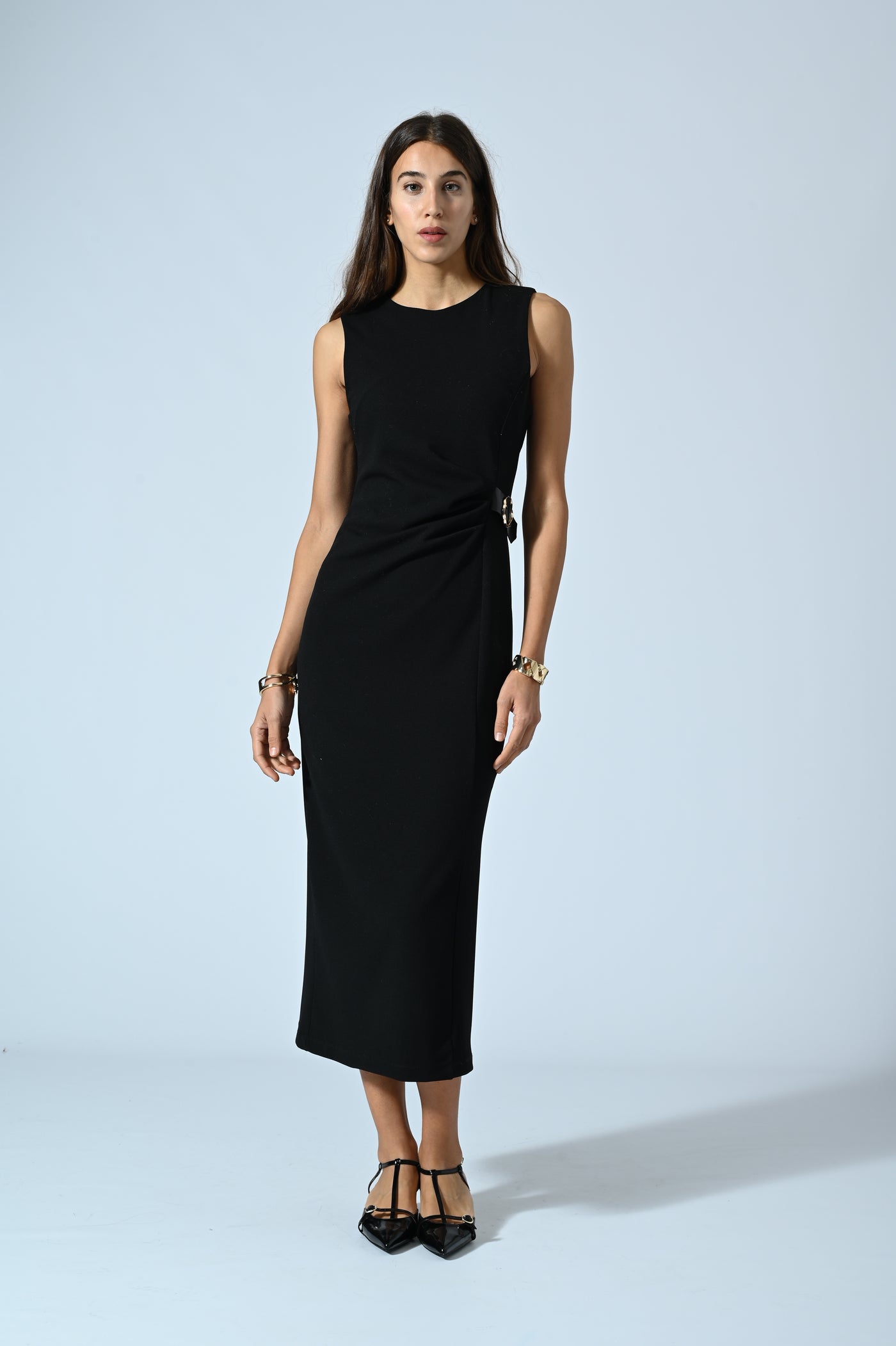 ABITO LUNGO SMANICATO