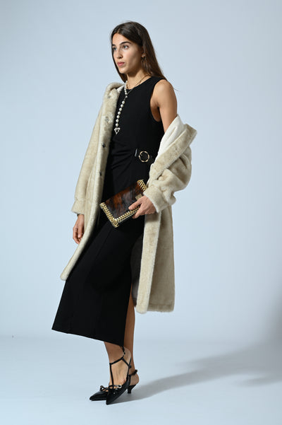 ABITO LUNGO SMANICATO