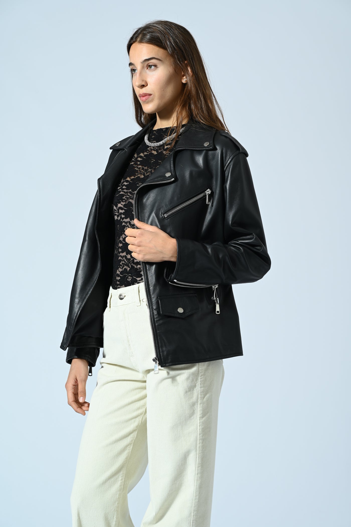 MAGLIA A BARCA CON PIZZO