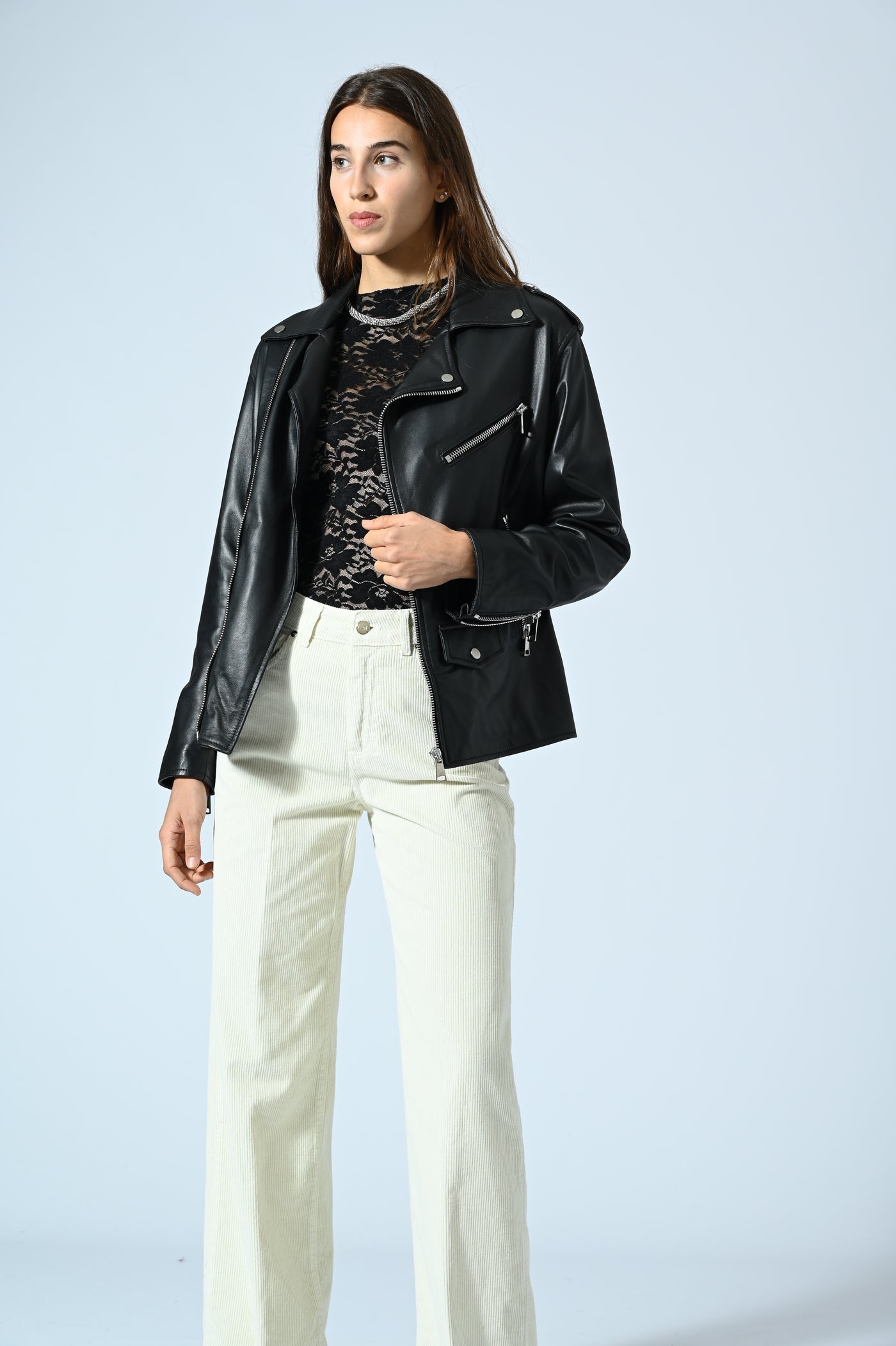 MAGLIA A BARCA CON PIZZO