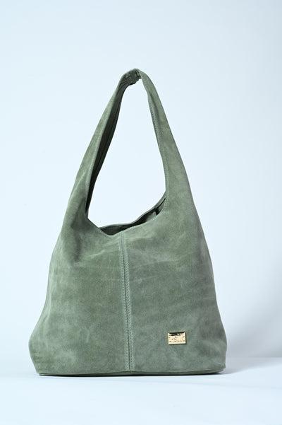 HOBO BAG VERA PELLE CAMOSCIO