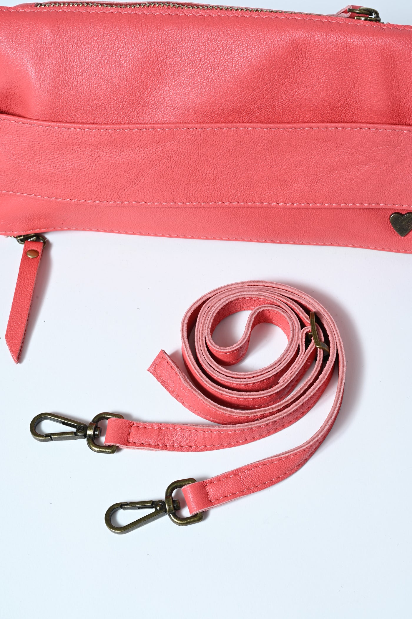 POCHETTE DOUBLE VERA PELLE