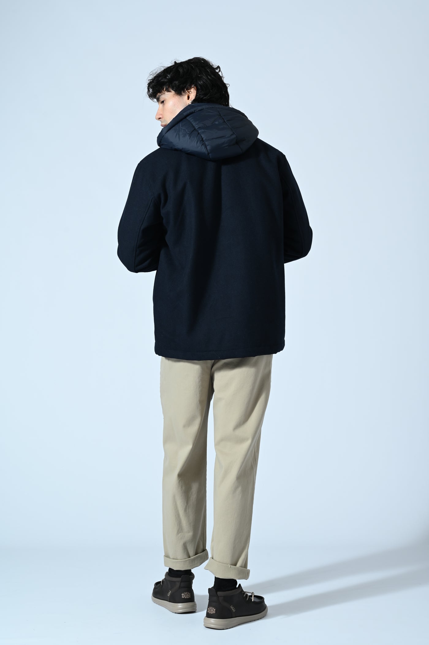 GIACCA IN LANA COTTA CON PETTORINA REMOVIBILE