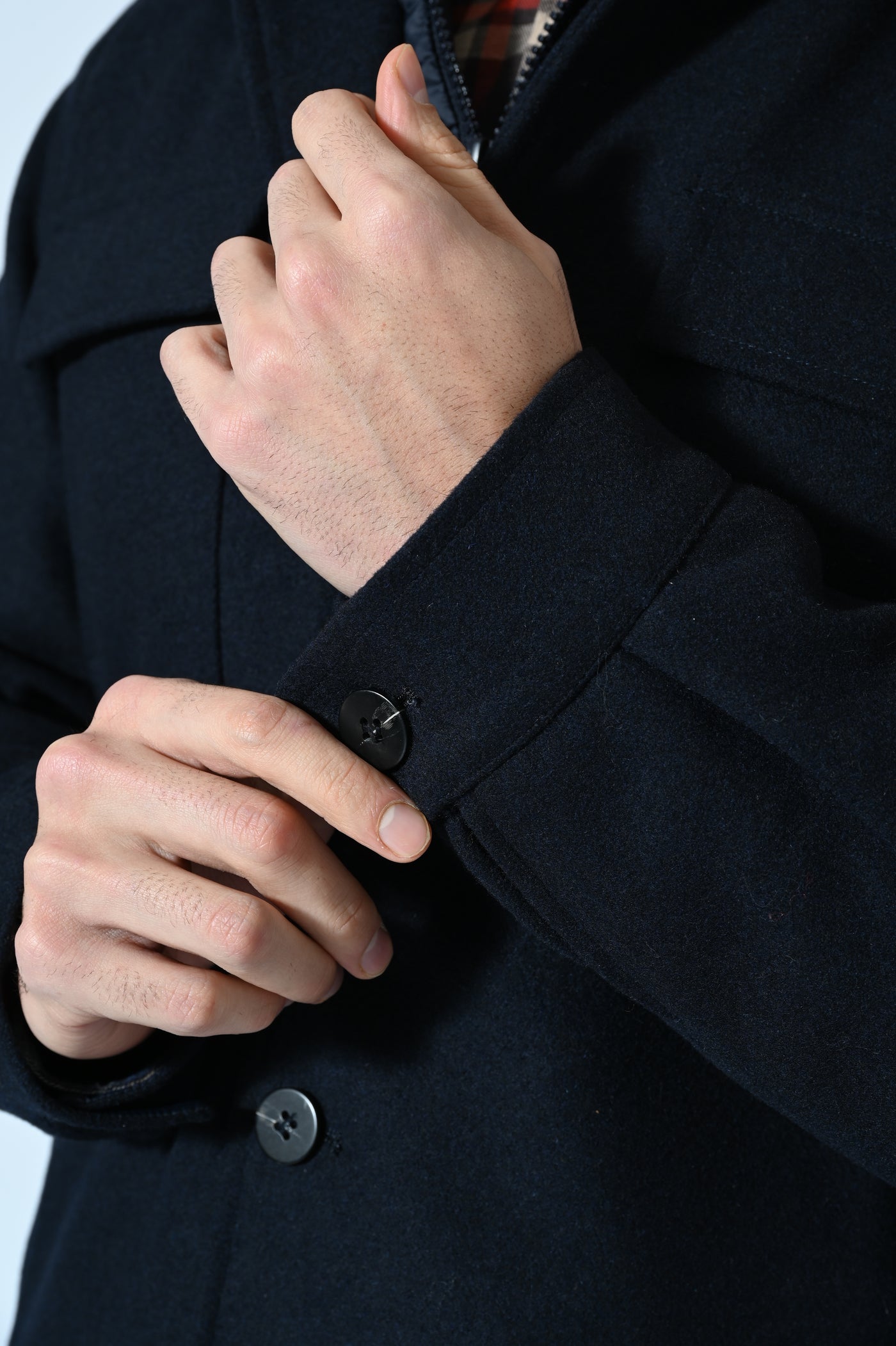 GIACCA IN LANA COTTA CON PETTORINA REMOVIBILE